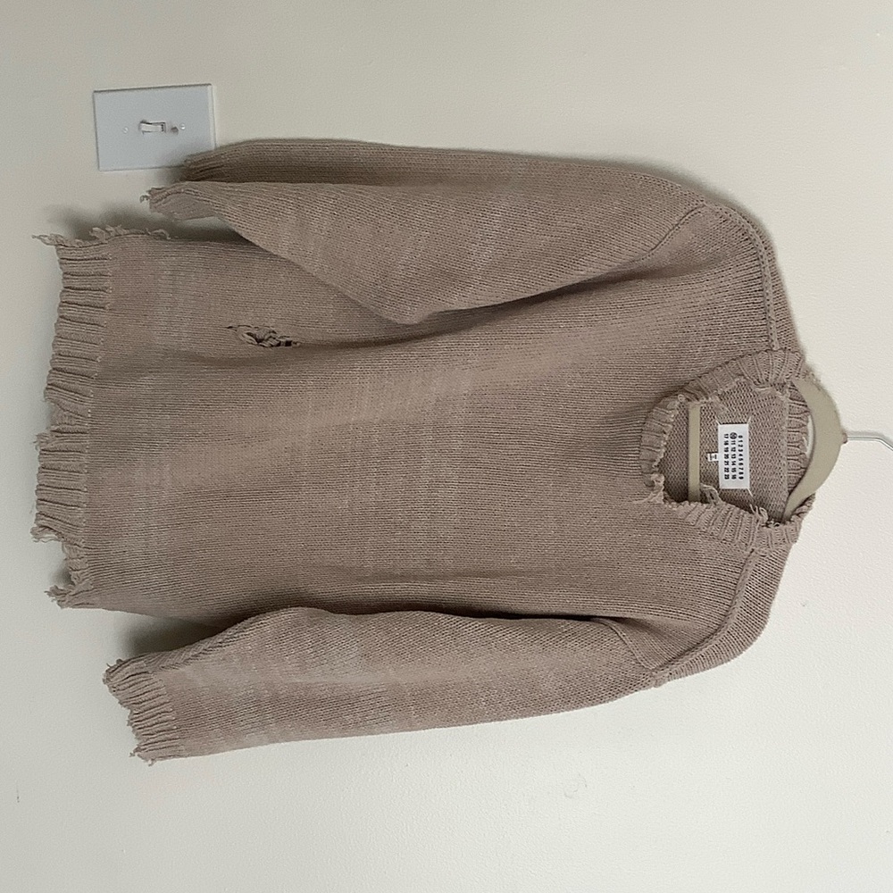Maison Martin Margiela Tan Crew Neck Sweater
